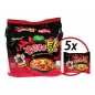 Preview: Samyang Nudeln Schwarz Scharf Huhn Instant Nudeln Ramen 5x145g