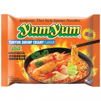 YumYum Garnelen-Rahm 70g Instant Nudelsuppe