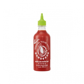 Sriracha scharfe Chilisoße mit Wasabi 455ml Sauce Flying Goose