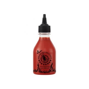 Chilli Soße SCHWARZ Sriracha Black Out Chillisoße 200ml Sauce Flying Goose