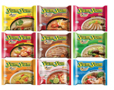 9x YumYum MIX PAKET aus ALLEN SORTEN Instant Nudelsuppe 9x60g