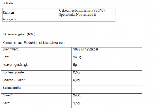 Rindfleisch/Corned Beef 340g Hereford